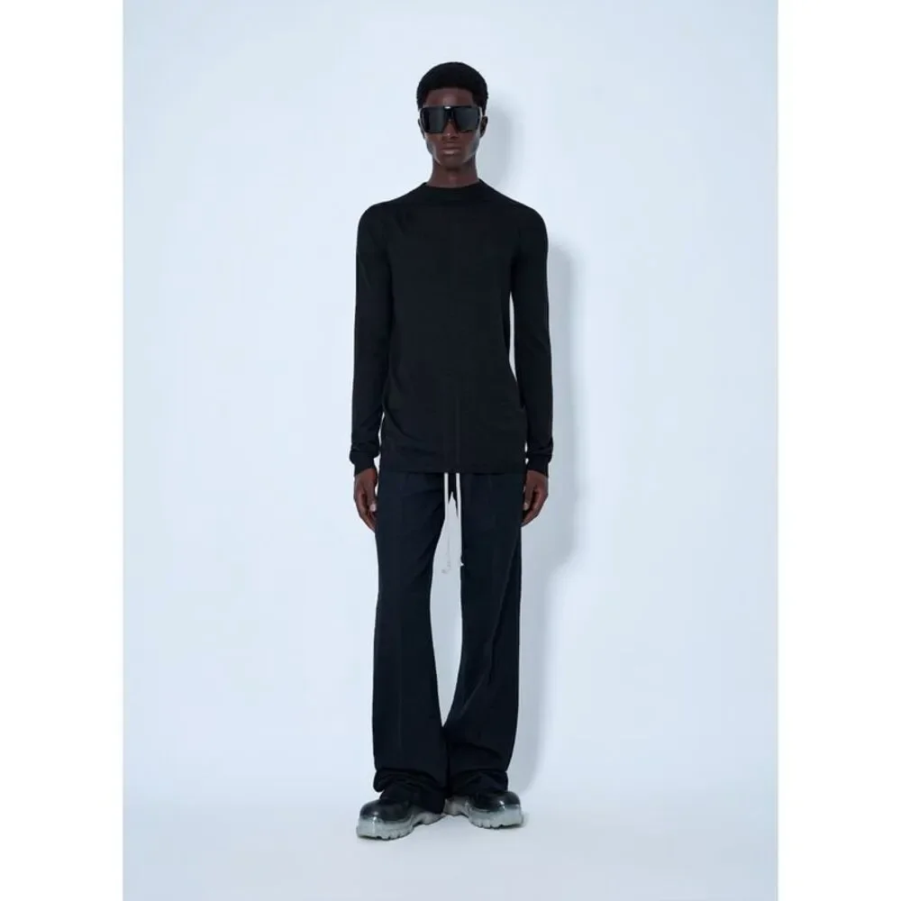 Rick Owens Men Fine Knit Crewneck Sweater